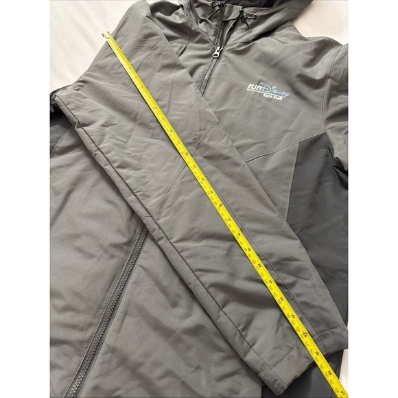Disney Parks x Champion RunDisney Race Staff Full Zip Windbreaker Gray Medium - Picture 9 of 16
